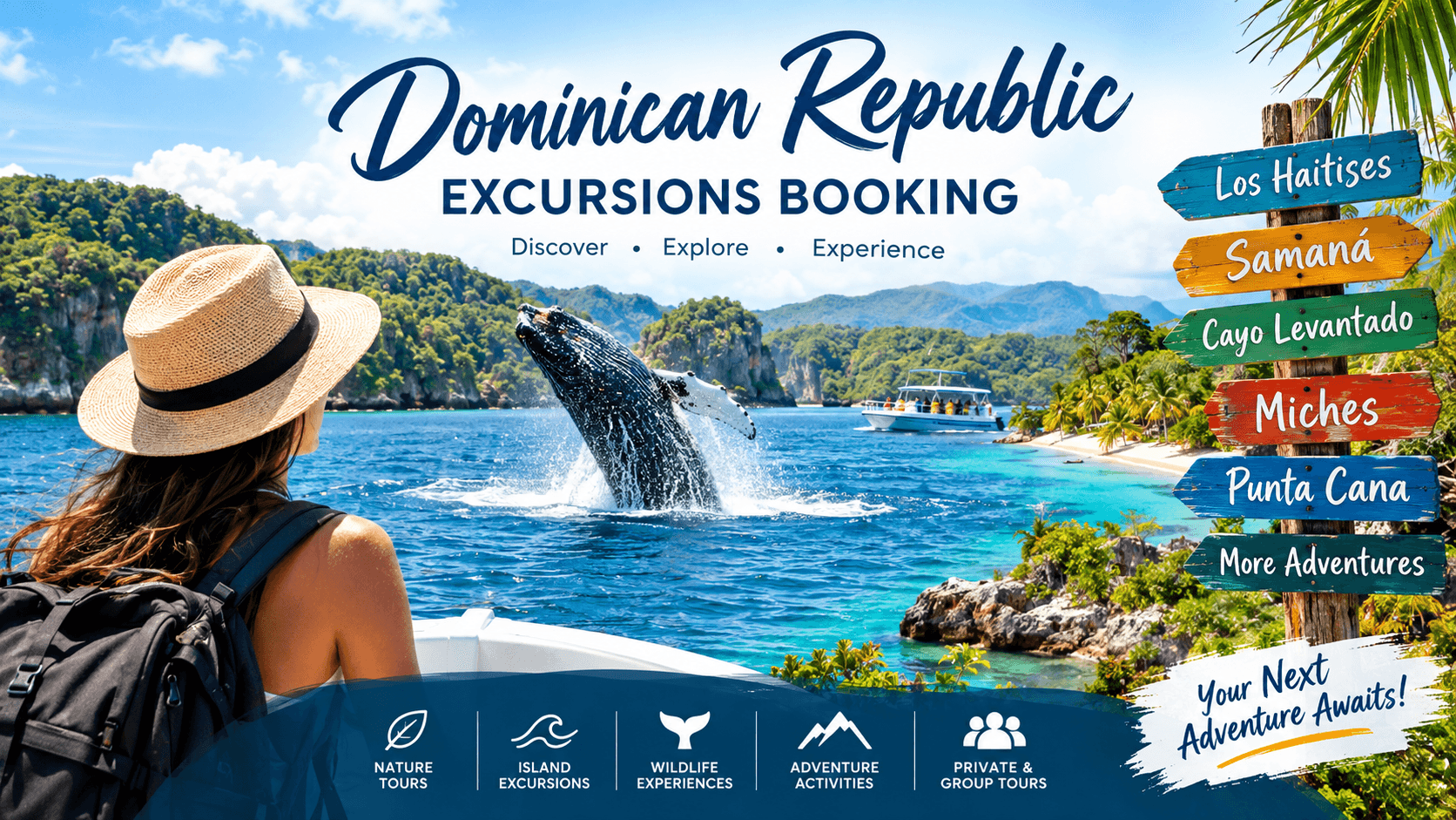 Dominikánská republika Rezervace výletů | Prohlídky a dobrodružství s průvodcem - Whale Watching Punta Cana Guide