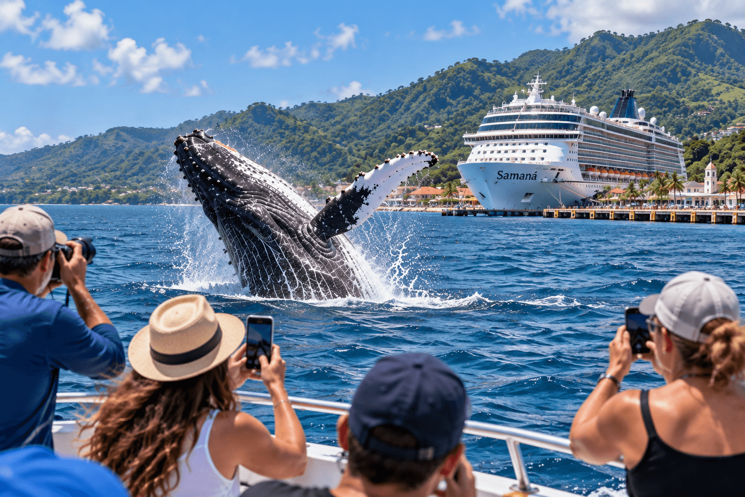 Samaná-Walbeobachtung von einem Kreuzfahrtschiff aus: Landausflugsführer - Whale Watching Punta Cana Guide