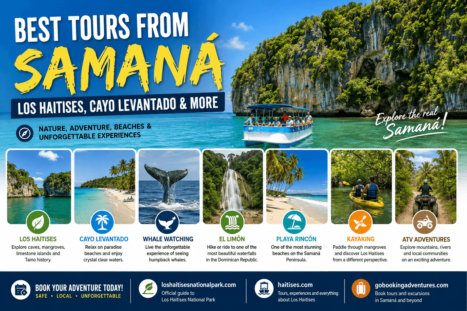 15 nejlepších zájezdů z Samaná: Los Haitises & More (2026) - Whale Watching Punta Cana Guide
